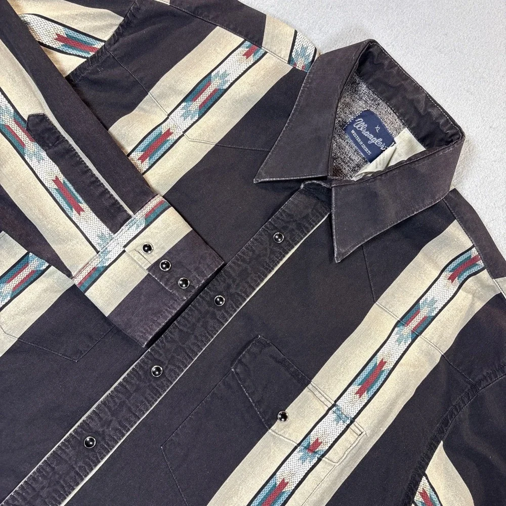 VTG Wrangler‎ Brushpopper Western Aztec Southwestern XL Rodeo